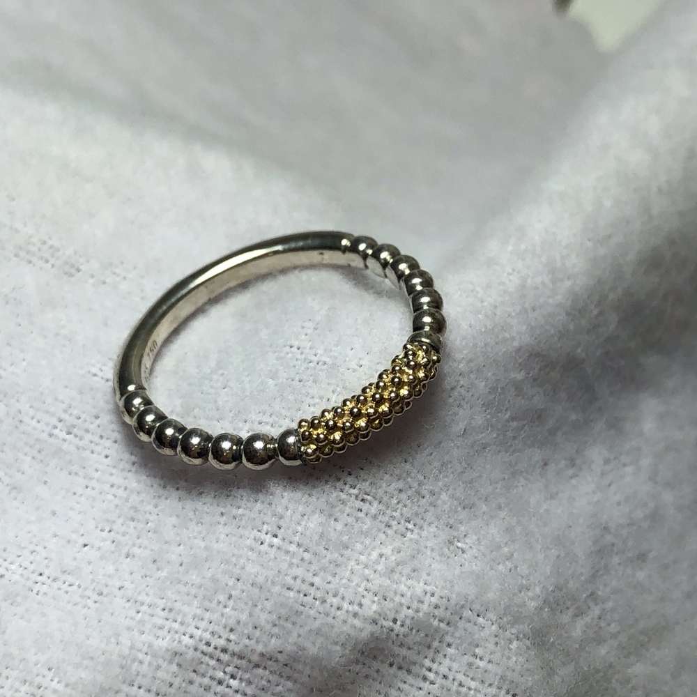 LAGOS Caviar Icon Stacking Ring - Size 8
